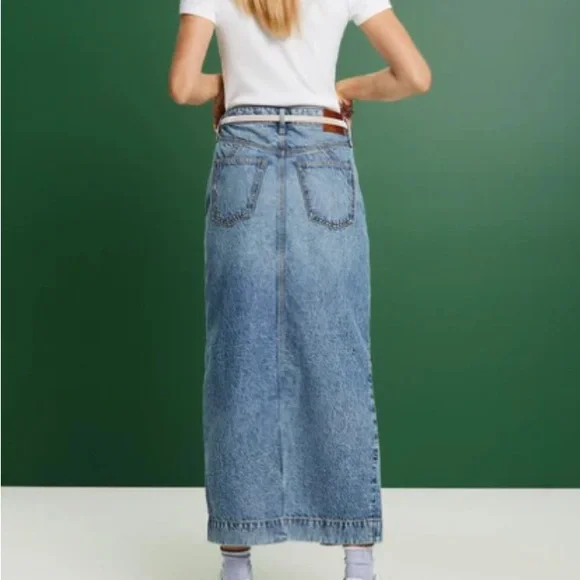 Esprit Blue Denim Skirt #119 - Picture 2 of 11